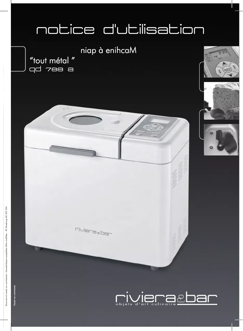 First page image of the manual for QD 788 A