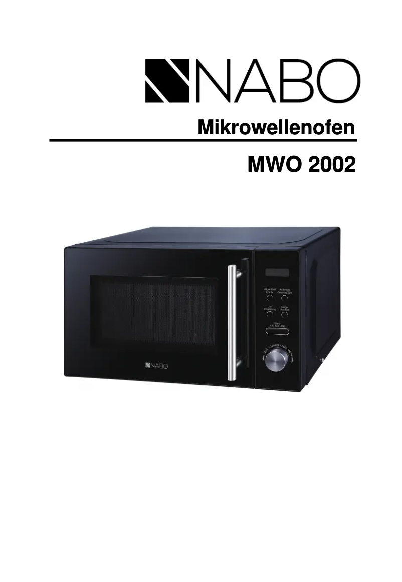 Page 1 of the manual User Manual Nabo MWO 2002