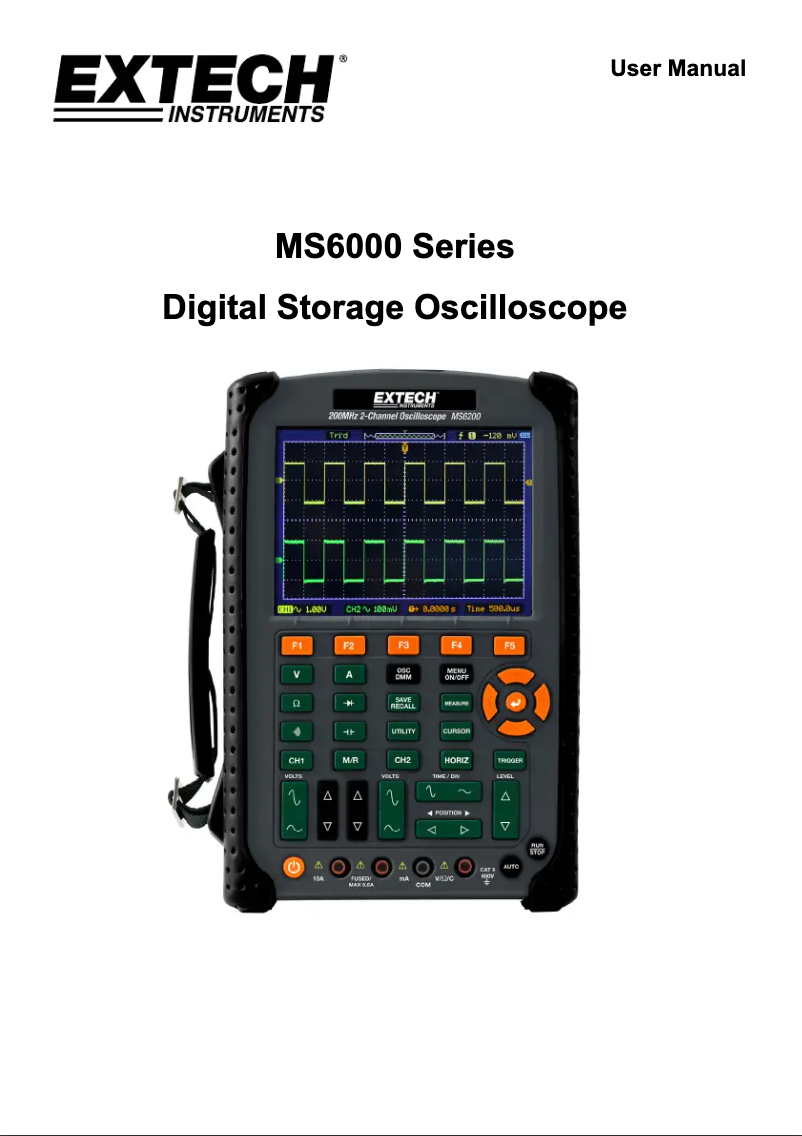 First page image of the manual for MS6060