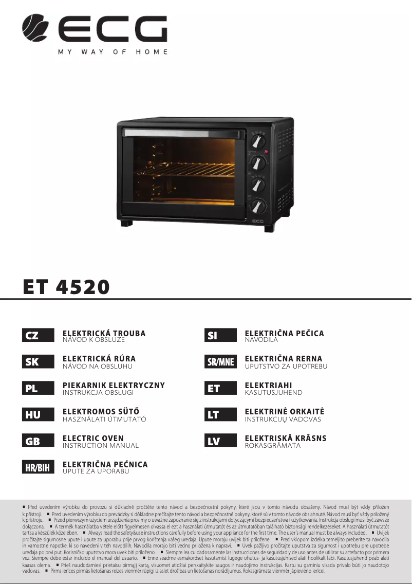 Page 1 de la notice Manuel utilisateur ECG ET 4520