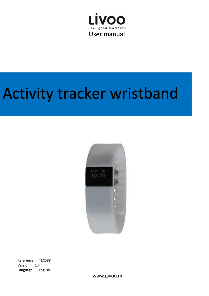 Page 1 of the manual User Manual Livoo TEC588