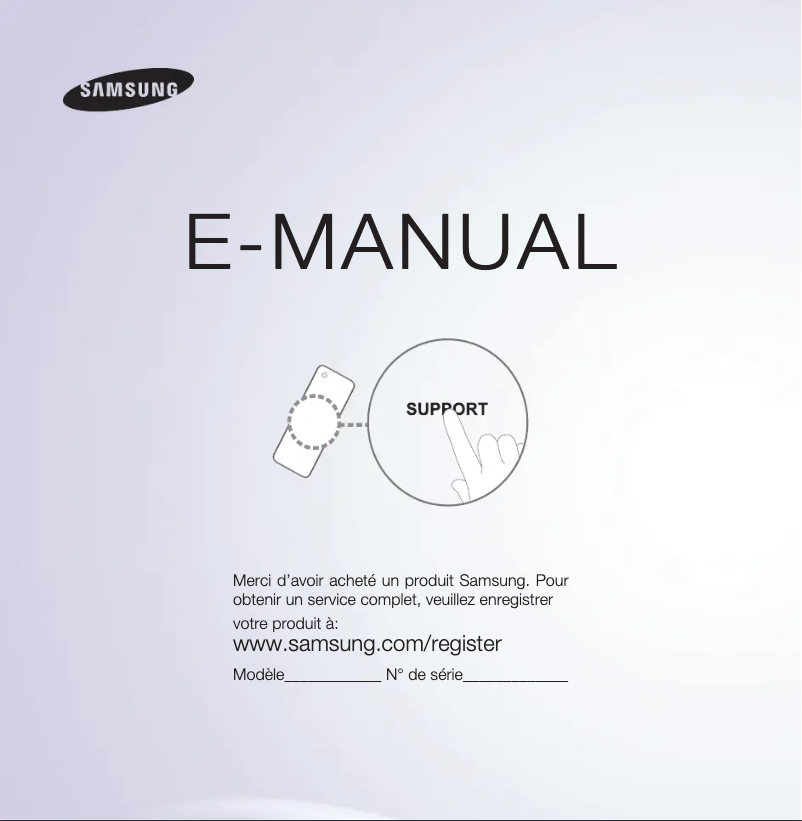 First page image of the manual for UN40EH5300F