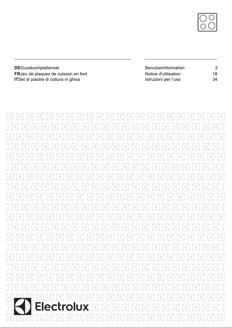 Page 1 of the manual User Manual Electrolux PS+B32