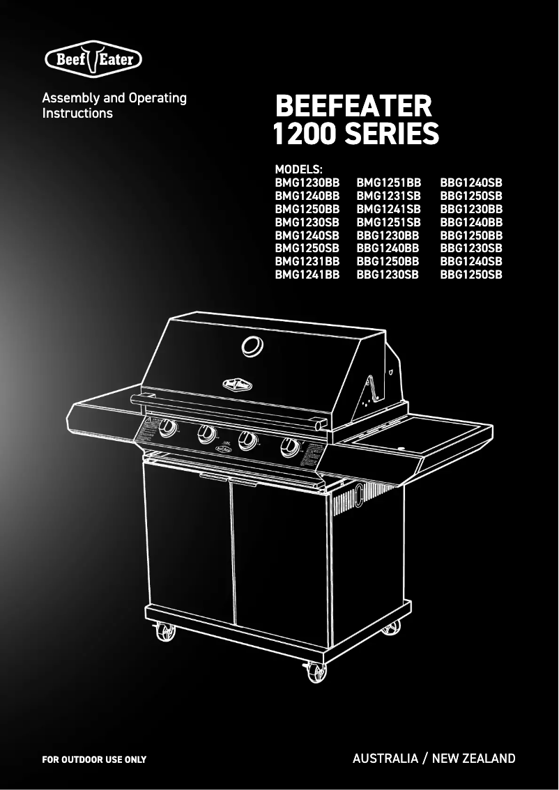 First page image of the manual for BMG1241BB