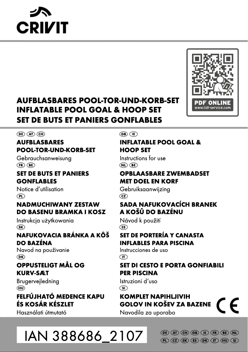 First page image of the manual for IAN 388686