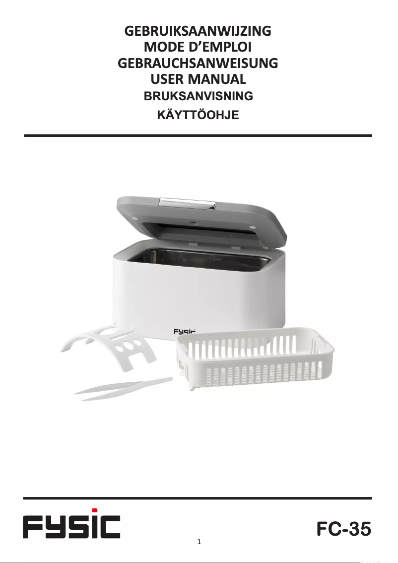 Page 1 of the manual User Manual Fysic FC35