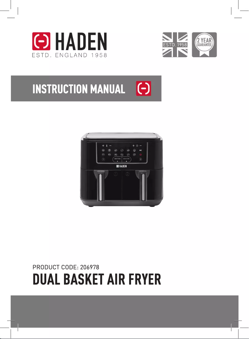 Page 1 of the manual User Manual Haden 206978