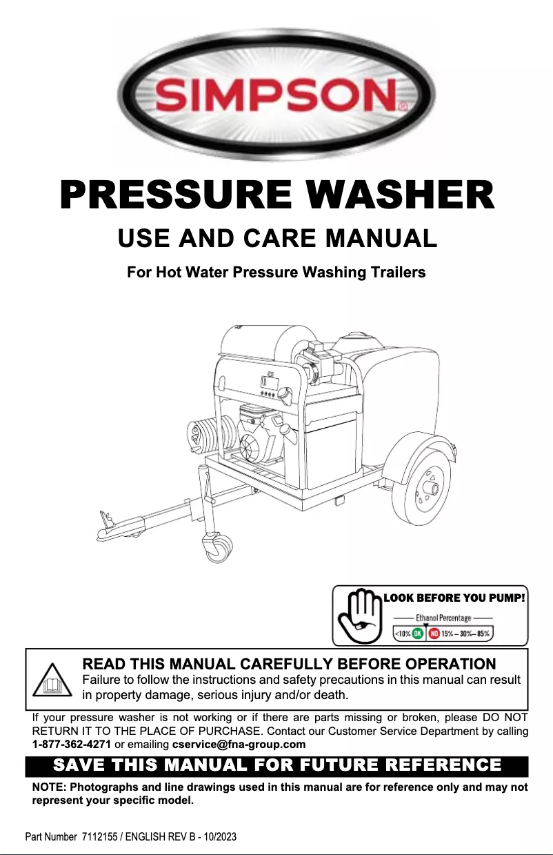 First page image of the manual for 95005