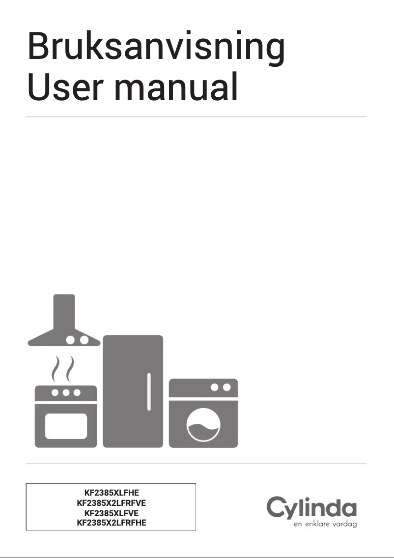 First page image of the manual for KF2385X2LFRFHE