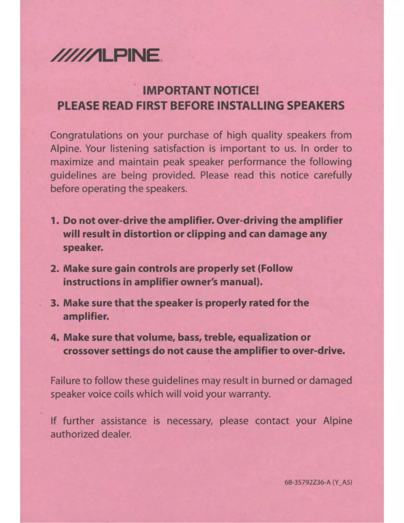 First page image of the manual for R-S65C.2