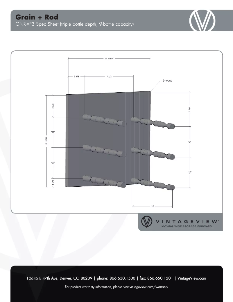 First page image of the manual for GNR-VP3K