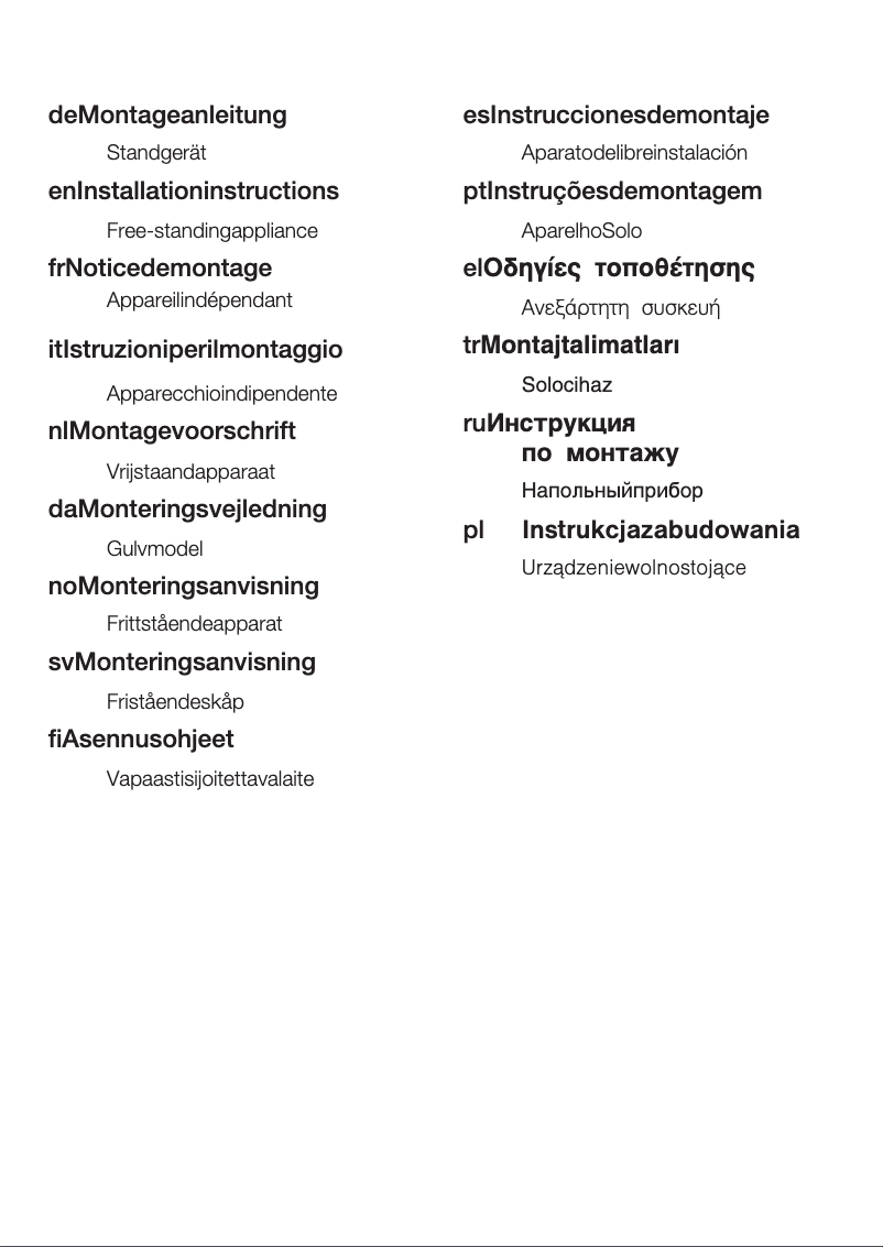 Page 1 of the manual Installation Guide Siemens KG49NST30