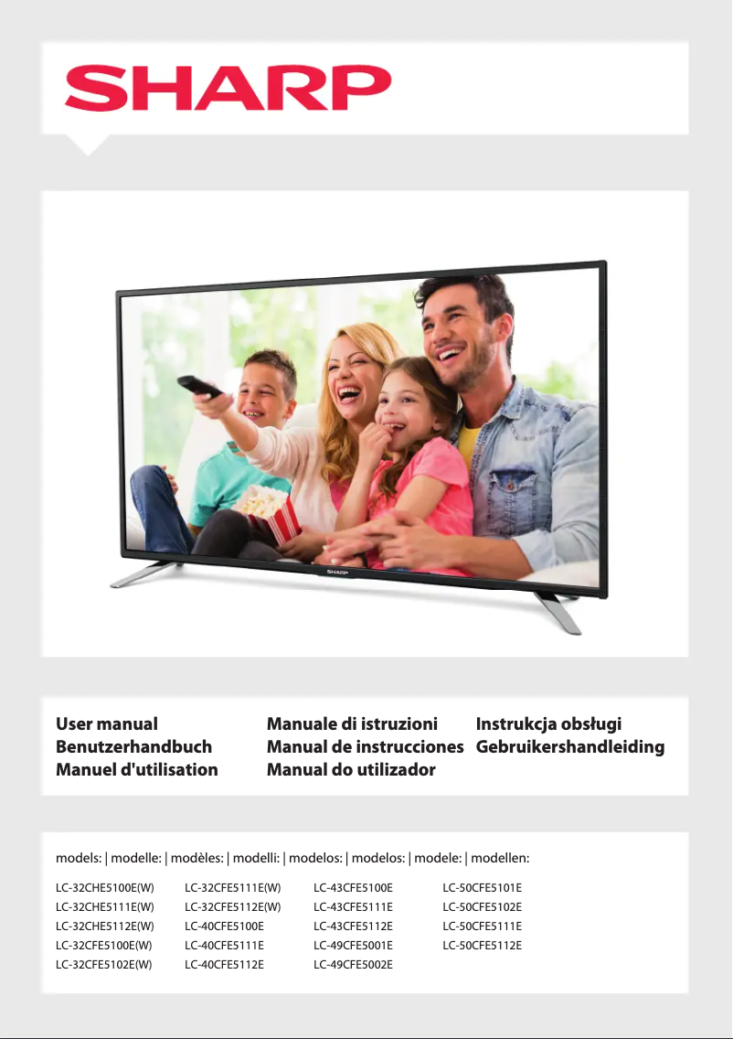 First page image of the manual for LC-32CHE5112E