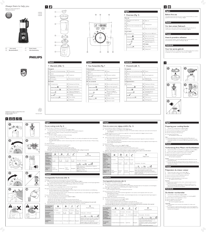 First page image of the manual for HR2092