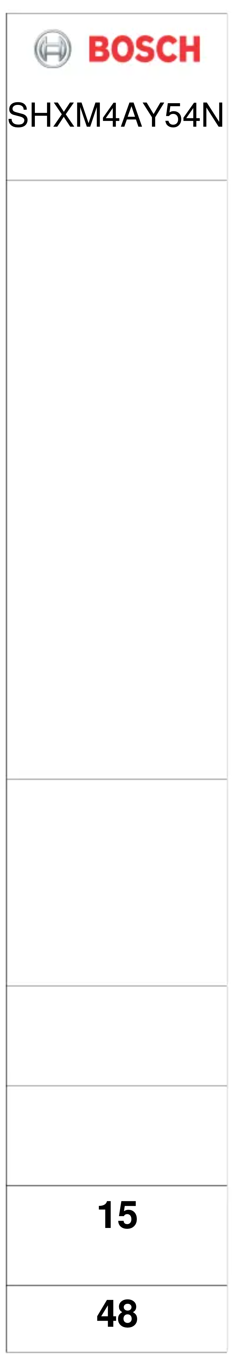 First page image of the manual for SHXM4AY54N