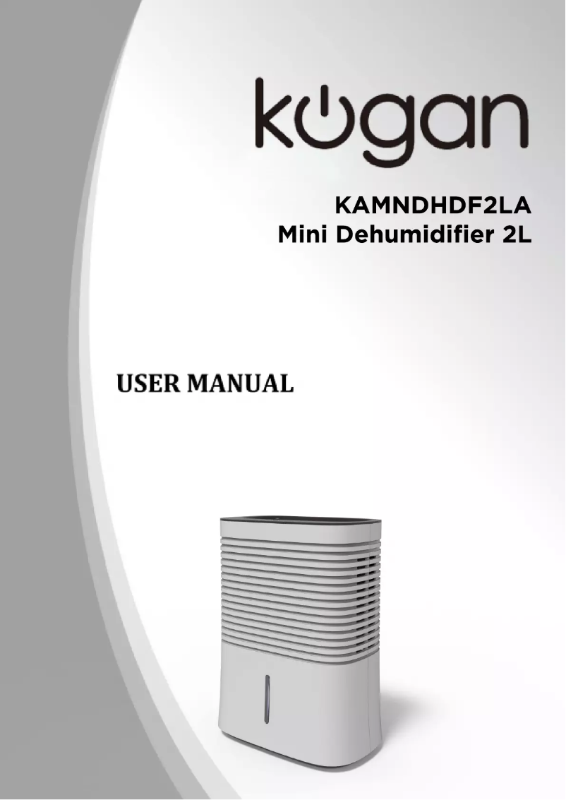 First page image of the manual for KAMNDHDF2LA