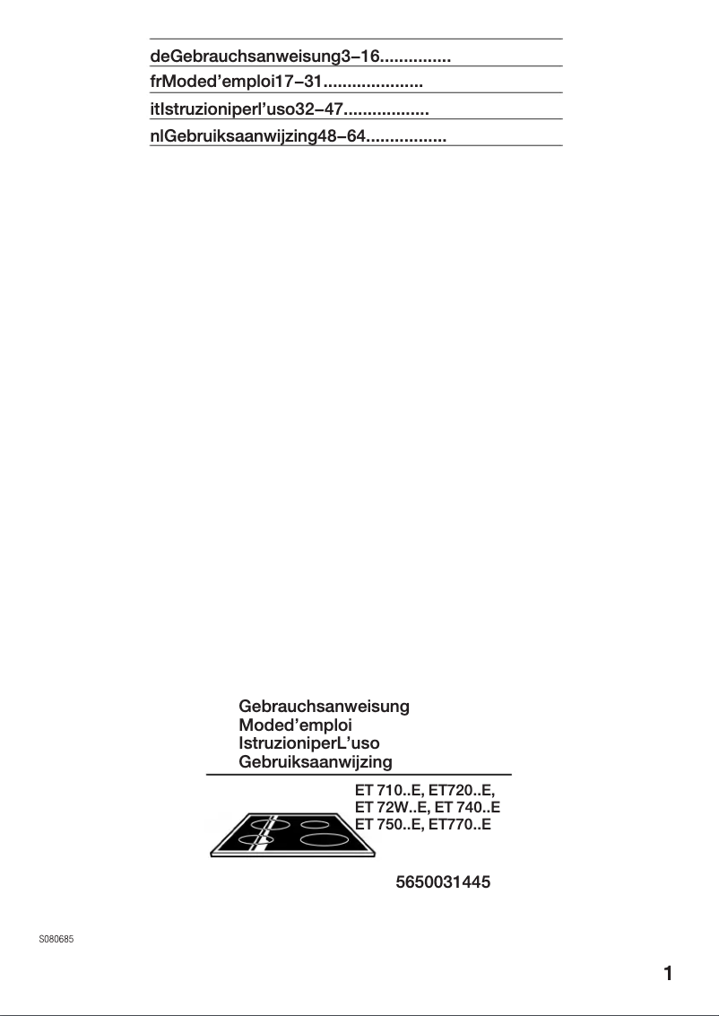 First page image of the manual for ET75951