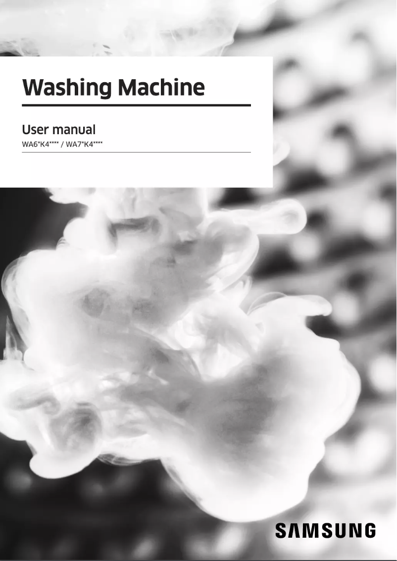 First page image of the manual for WA75K4020HP