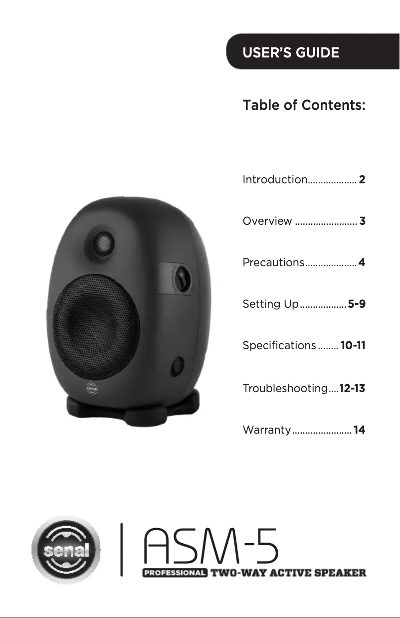 First page image of the manual for ASM-5