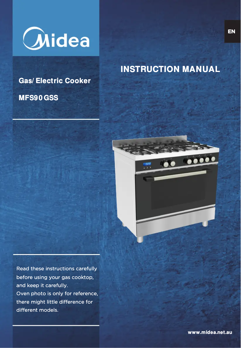 Page 1 of the manual User Manual Midea MFS90GSS