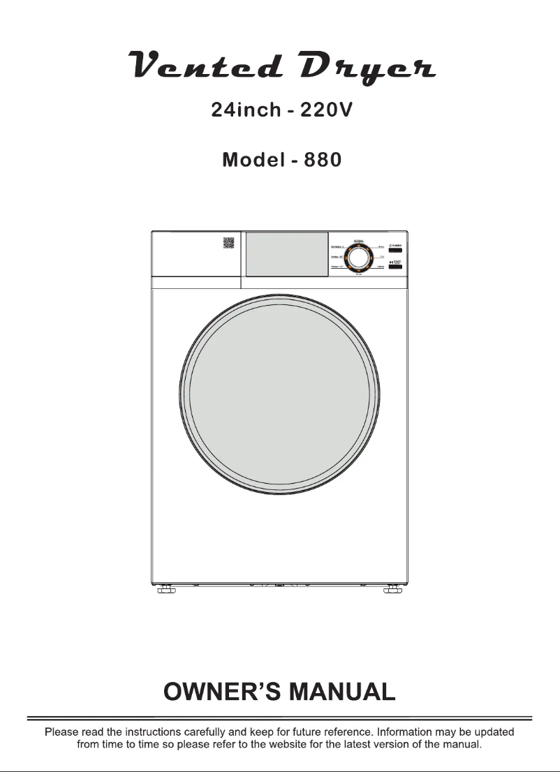 Page 1 of the manual User Manual Equator ED880