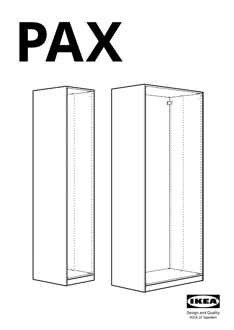 Page 1 of the manual User Manual Ikea PAX 202.017.24