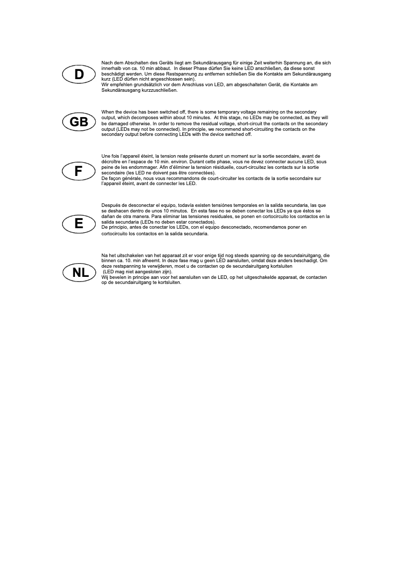 Page 1 of the manual User Manual SLV 464200