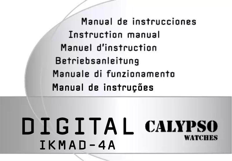 Page 1 of the manual User Manual Calypso K6068