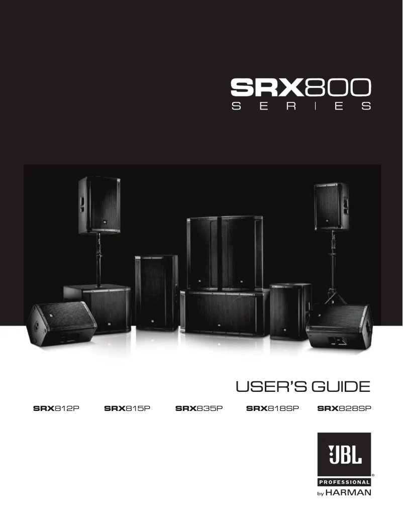 First page image of the manual for SRX818P
