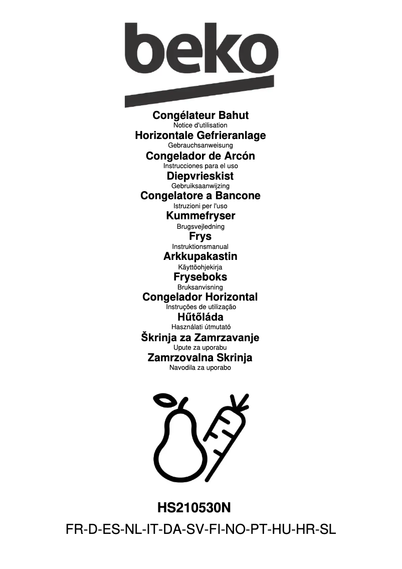 Page 1 of the manual User Manual Beko HS210530N