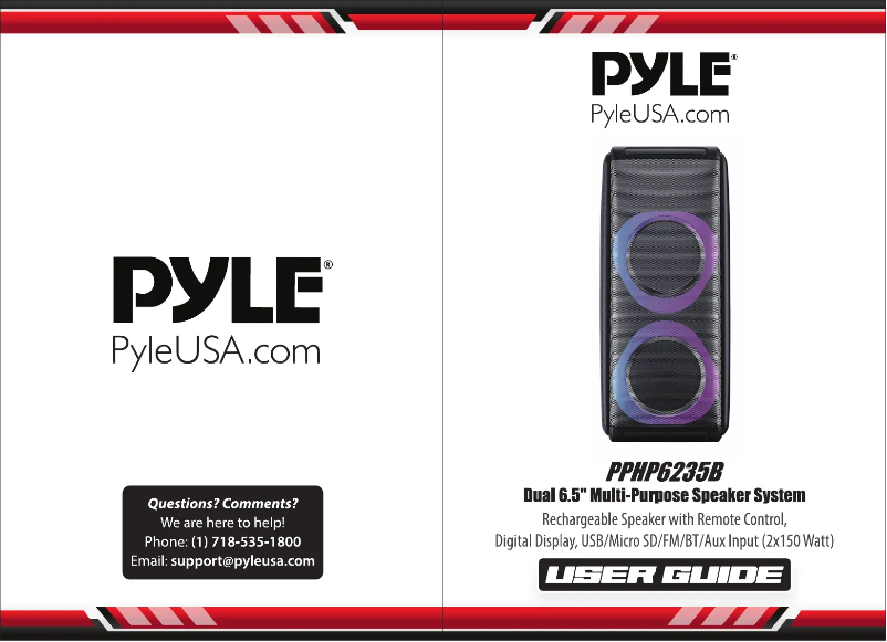 First page image of the manual for PPHP6235B