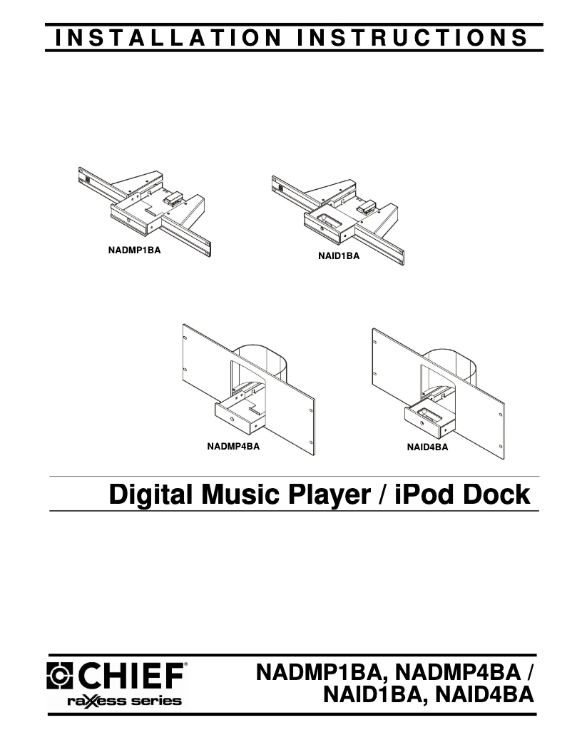 First page image of the manual for NAID4BA