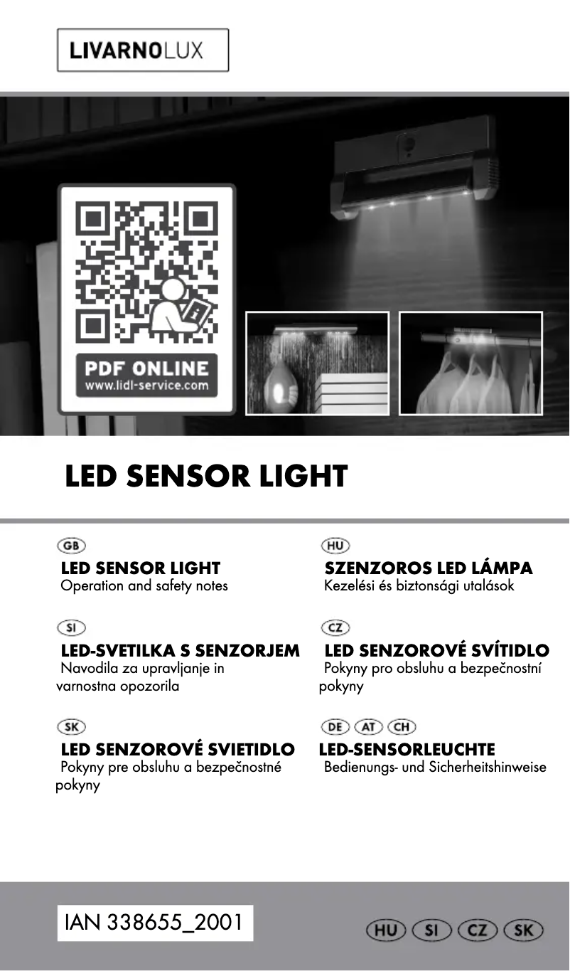 Page 1 of the manual User Manual Livarno Lux IAN 285355
