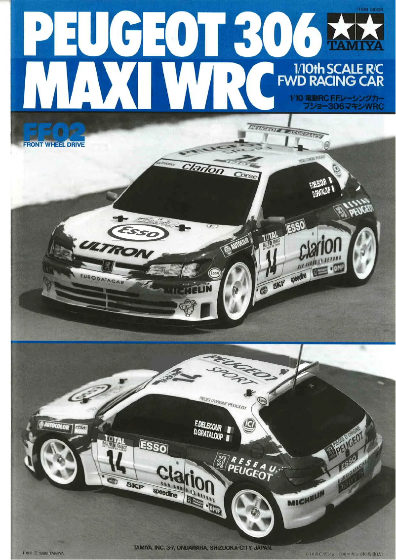 First page image of the manual for Peugeot 206 Maxi FF-02