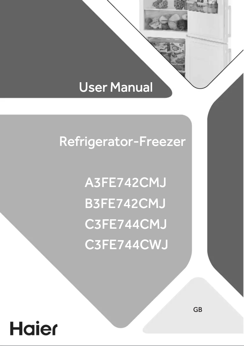 First page image of the manual for B3FE742CMJW