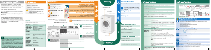 First page image of the manual for WM14E477EE
