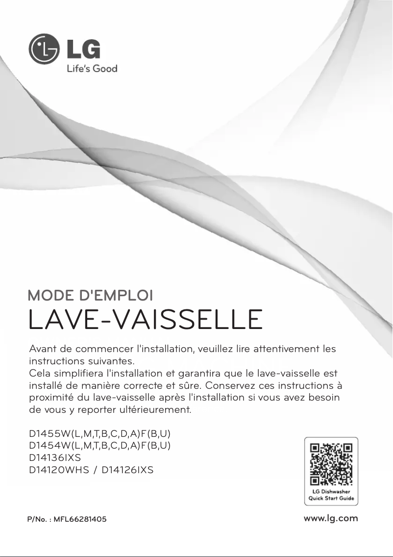 First page image of the manual for D14120WHS