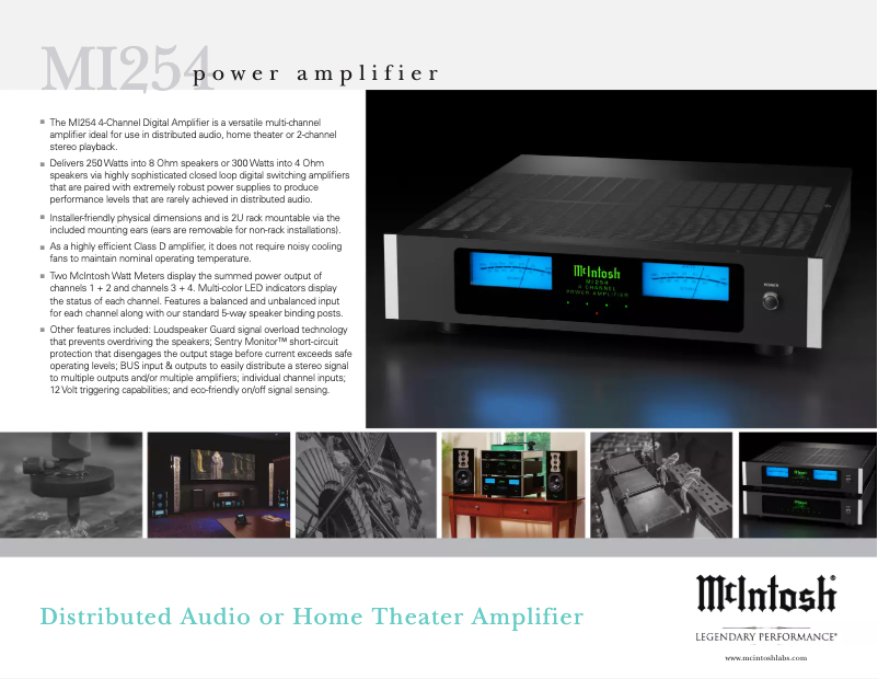 First page image of the manual for MI254