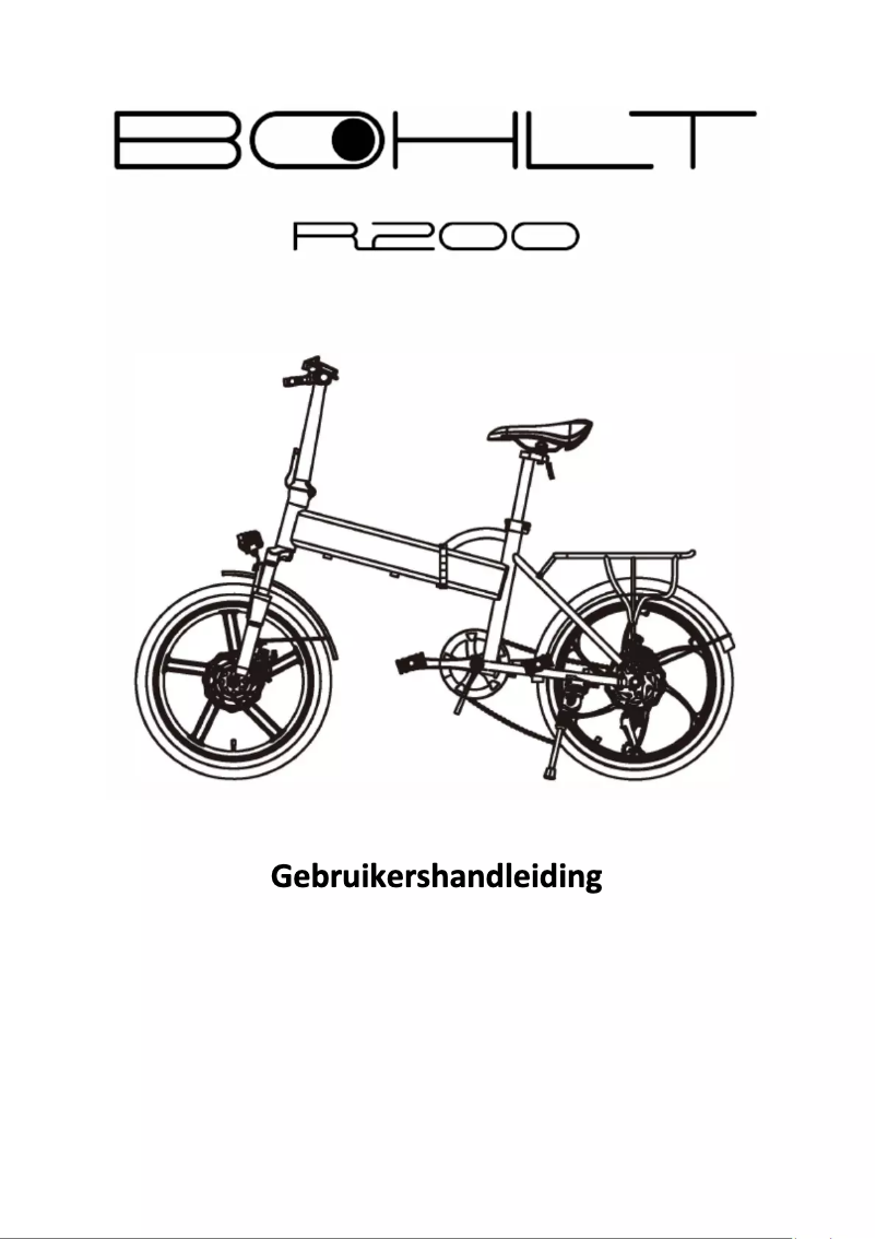 Page 1 of the manual User Manual BOHLT R200AG