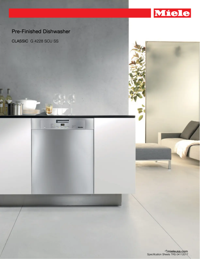 First page image of the manual for G 4228 SCU AM