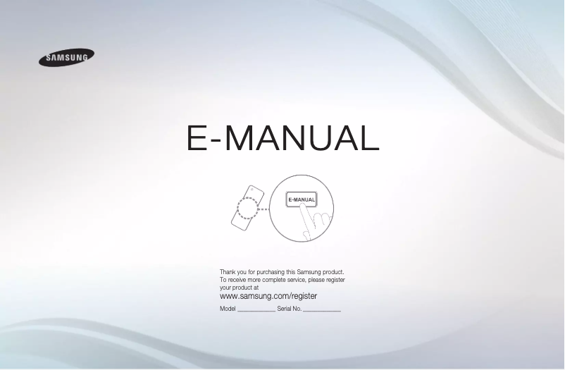 First page image of the manual for UA55D7000LM