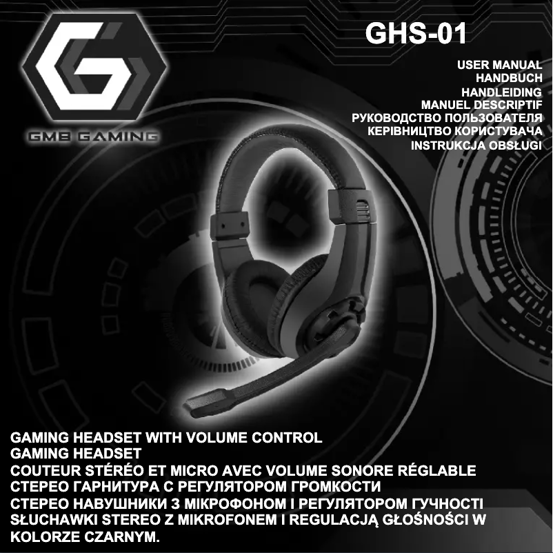 Page 1 of the manual User Manual Gembird GHS-01