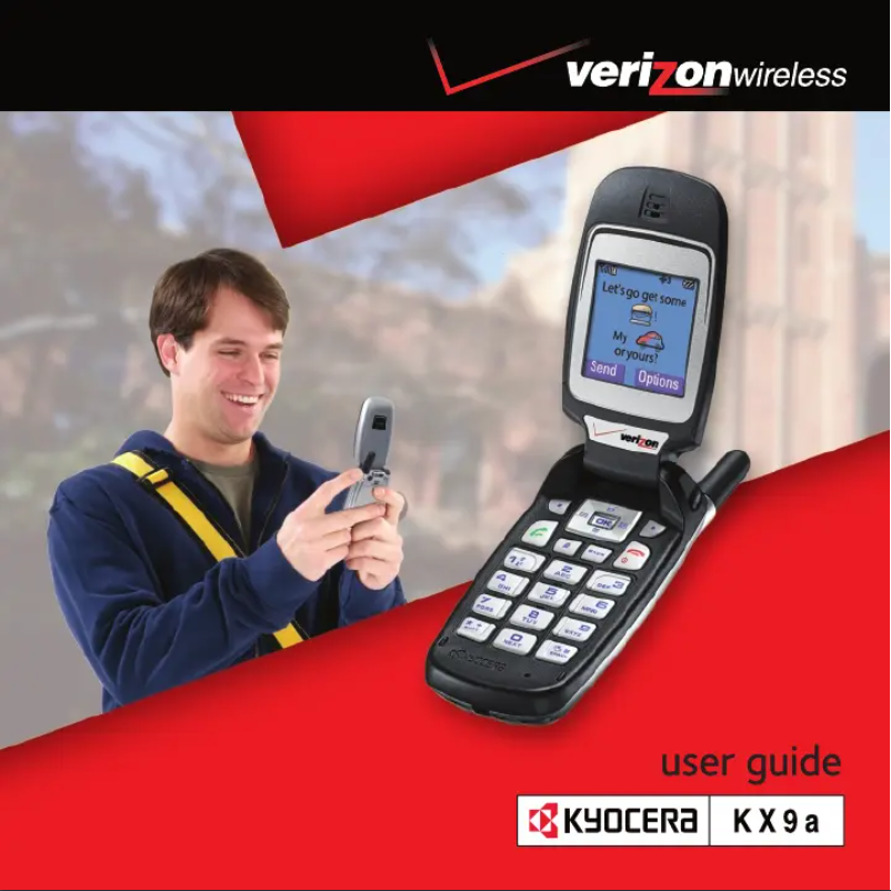 First page image of the manual for KX9a