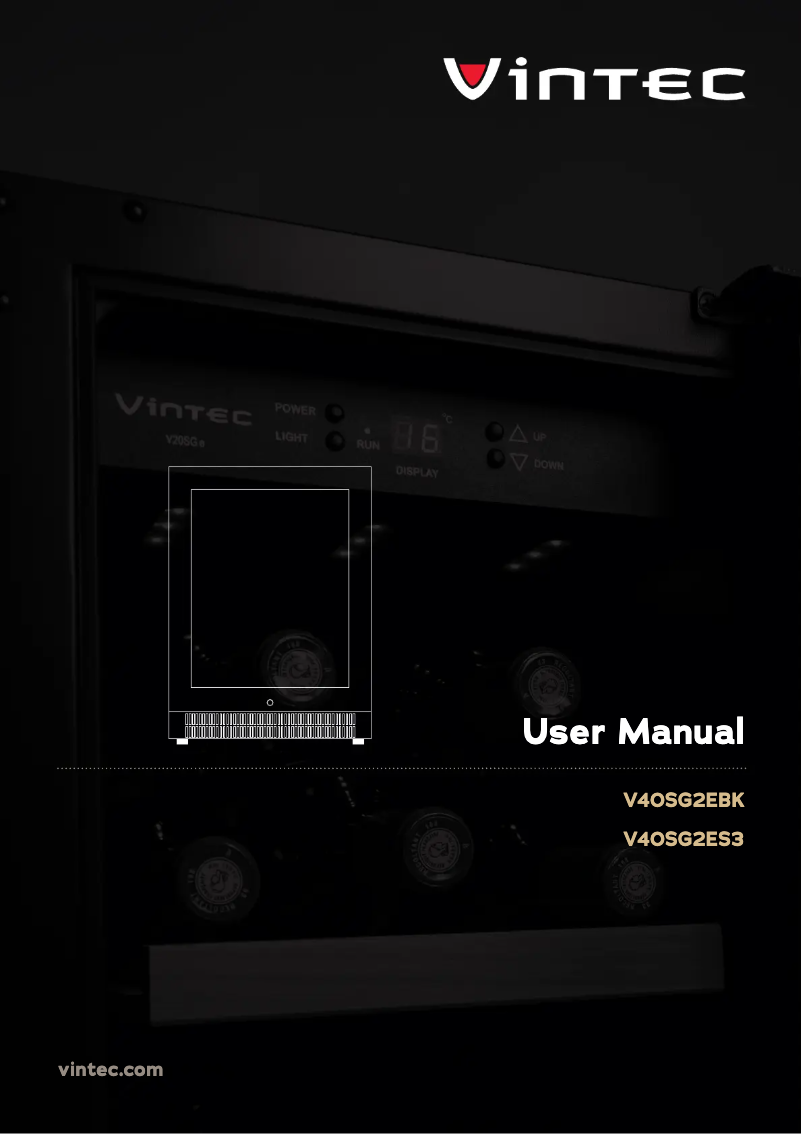 Page 1 of the manual User Manual Vintec V40SG2ES3