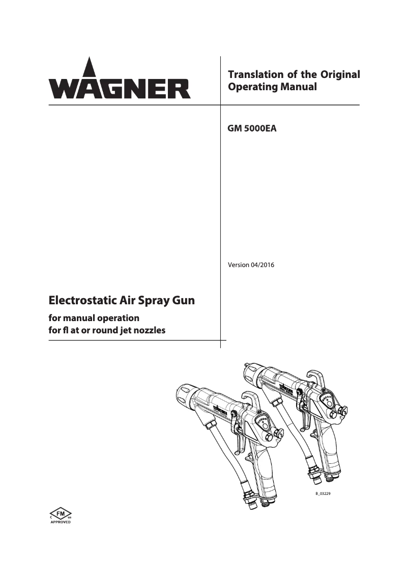 First page image of the manual for GM 5000EA