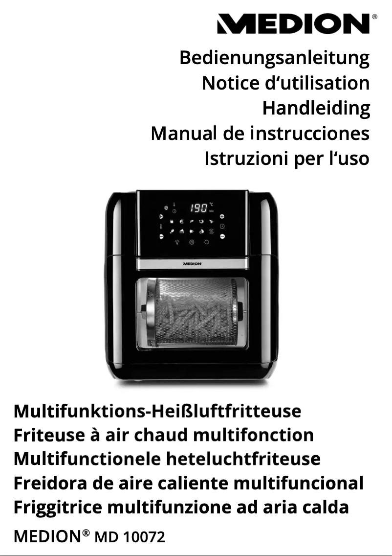 Page 1 of the manual User Manual Medion MD 10072