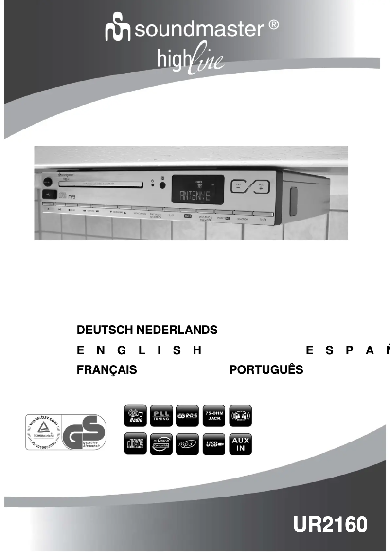 First page image of the manual for UR2160