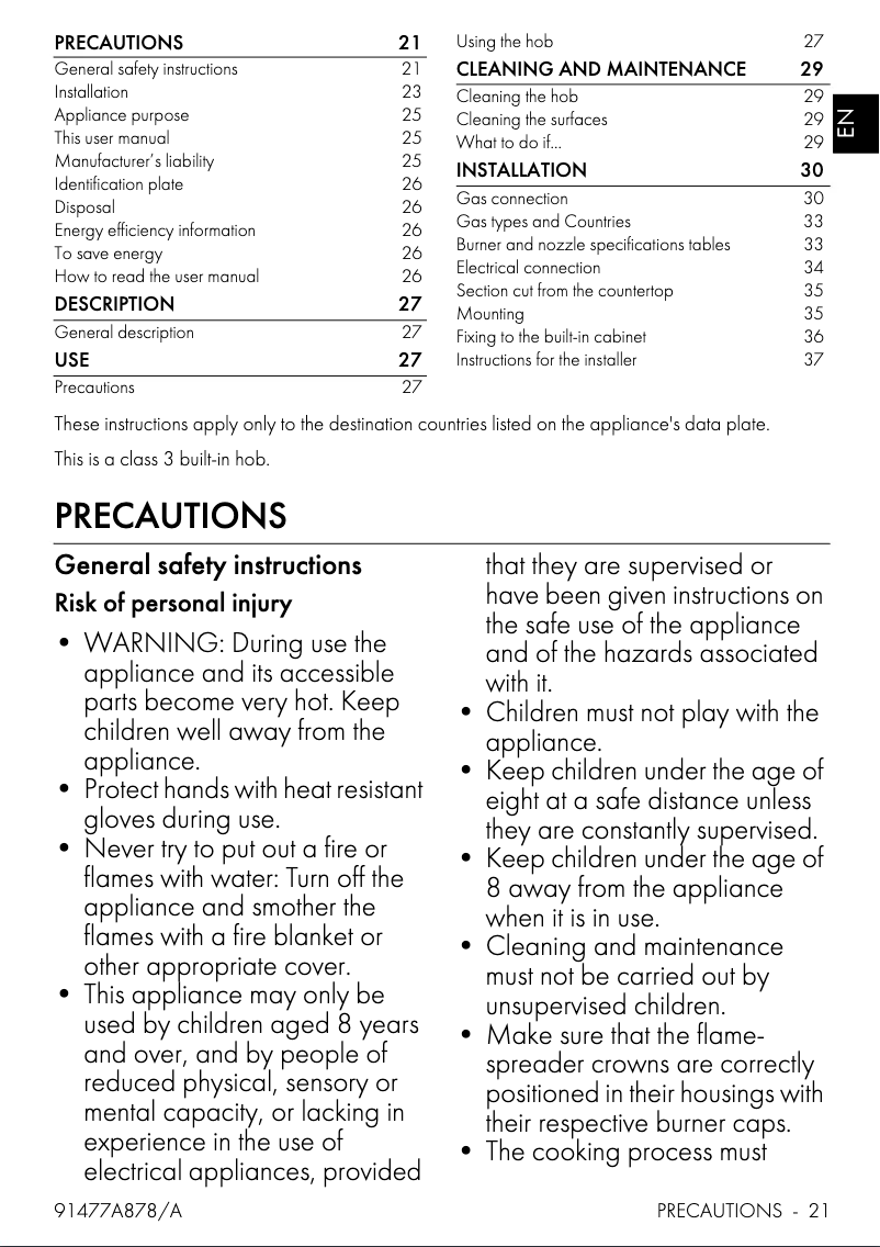 Page 1 of the manual User Manual Smeg SRV896AOGH