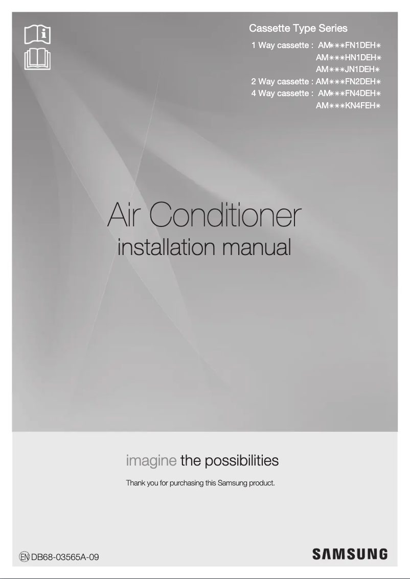 First page image of the manual for AM022FN1DEH/EU