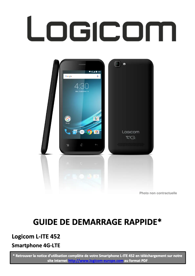 First page image of the manual for L-ite 452